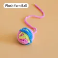 Handmade colorful plush yarn ball cat toy with long tail and random color delivery - Yarn Ball / Approx 6cm