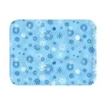 Tapis de refroidissement bleu pour animaux avec motifs flocons de neige pour chiens et chats - Flocon de neige