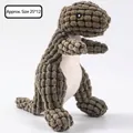 Gioco di peluche a forma di dinosauro in velluto verde per cani, circa 25x12 cm - Taglia unica / Dinosauro Giocattolo / Verde Scuro