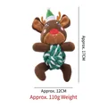 Gioco di peluche a forma di renna per cani con palla di corda, altezza 17 cm - Renna Marrone / Circa 17x12cm
