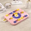 Jouet de puzzle interactif rose pour chien et gamelle lente pour stimulation mentale - Style disque sonore / Emballage en boîte / Rose