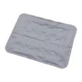 Tapis de refroidissement en gel gris pour chiens et chats avec surface matelassée - Gris Haut de Gamme