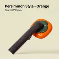 Persimmon styled self-cleaning pet slicker brush in orange for cats and dogs grooming - Persimmon Style / 200x85mm / Orange