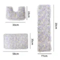 Dimensions of 3-piece floral bunny pet stroller cushion set for interior protection - Three-Piece Set