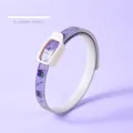Adjustable pet collar for cats and small dogs in blueberry purple pattern print - Blueberry Style / S / Purple