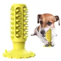 Jouet à mâcher jaune durable pour chien avec ventouse pour le nettoyage des dents - Jaune