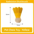 Jouet à mâcher pour chien en forme de volant jaune avec surface texturée pour les dents - Style Volant / Jaune