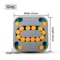 Jouet interactif gris pour chien, mangeoire lente, dimensions 24,5cm x 24,5cm x 2,5cm - Carré / 24.5x24.5x2.5cm (En boîte) / Gris