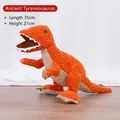 Giuoco stridulo in peluche arancione Tyrannosaurus Rex per cani di piccola taglia - T-Rex in Pile di Ananas