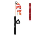 Giocattolo interattivo a canna da pesca per gatti con pesciolino Nemo in peluche - Canna da Pesca Pesce Pagliaccio / Arancione Bianco