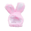 Gorro suave de felpa rosa con orejas de conejo para gatos y perros pequeños variant - Sombrero de Conejo de Oreja Rosa / Bolsa de polietileno