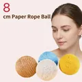8cm bunter Papierspalseil-Ball Katzenspielzeug für aktive Unterhaltung und Spiel - Papierseilball / Durchmesser 8cm / Mehrfarbig (Zufällige Farbe)
