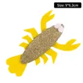 Lobster-shaped compressed catnip toy for cats, durable teeth cleaning toy, 9x6.3cm - 9x6.3cm