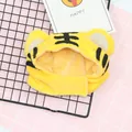 Lindo gorro de peluche amarillo con forma de tigre para mascotas con correa ajustable - Tiger Hat / Bolsa de polietileno
