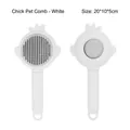 White chick-shaped pet brush for cats and dogs grooming and de-shedding, 20x10x5cm - 20x10x5cm / White Chicken