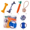 Set completo da 6 pezzi di giocattoli da masticare in corda per cuccioli in crescita - Combinazione Set Giocattoli C