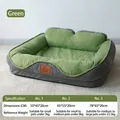 Comfortable green and grey pet sofa bed with removable cover for small to large dogs - No.1 / 55*45*20cm / Green