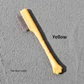 Peigne professionnel jaune pour taches de larmes d'animaux avec dents fines en inox - Peigne pour Traces de Larmes / Taille unique / Jaune