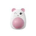 Rosa-weißer Cartoon-Katzenminzenball in Tierform für die Zahngesundheit - Bär-Stil / Rosa