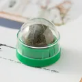 Natürliches Bio-Katzenminze-Ball-Spielzeug mit grünem Sockel und Schutzdeckel für Katzen - Einfarbig / Grün
