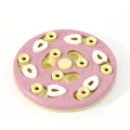 Jouet interactif de puzzle pour chien en rose et beige gamelle anti-glouton pour stimulation - Plateau à Friandises Rond / Emballage en boîte / Rose