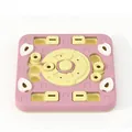Jouet interactif puzzle pour chien et gamelle lente pour animaux en rose et jaune - Plateau à Friandises Carré / Emballage en boîte / Rose