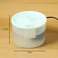 Fontana automatica per animali domestici con diametro di 14 cm e altezza di 9,7 cm, blu - Fontanella Singola Verde
