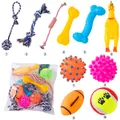 Umfassendes 10-teiliges Hundespielzeug-Set mit Baumwollseilen und Gummikauartikeln - Beliebter Bestseller-Stil / 10-teiliges Set