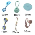 Collezione di giocattoli da masticare in corda di cotone colorata per cani piccoli - Set da 6 Pezzi 1 / Colore Casuale