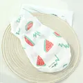 Leichte atmungsaktive Mesh-Sommerweste mit Wassermelonen-Print für kleine Hunde - XS-(0.5-1kg) / Einfache Mesh-Weste / Wassermelone