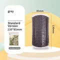 Grey cat corner self groomer massage brush with catnip, 130x85mm standard version - S / Gray
