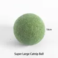 Großer 10cm natürlicher Katzenminze-Ball für die Zahnpflege und den Spielspaß von Katzen. - Jumbo-Stil / 10cm Größe / Grün