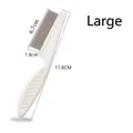 Großer professioneller weißer Flohkamm für Haustiere mit feinen Edelstahlzinken 17,8 cm - Großer Flohkamm (17.8x6.7cm) / 17.8x6.7cm