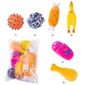 Umfassendes 6-teiliges Kauspielzeug-Set für Hunde mit Quietschhahn und Baumwollseil - Kleine Hunde-Stil / 6-Teiliges Set