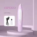 Professional rechargeable pet paw trimmer for dogs and cats in light purple color - Rechargeable Model / Purple