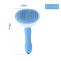 Cepillo azul autolimpiante para el aseo de perros y gatos con agujas finas - Aguja Fina-Azul / Embalaje de Tarjeta Blister