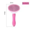 Cepillo de aseo rosa con agujas finas para el desprendimiento de gatos y perros - Aguja Fina-Rosa / Embalaje OPP