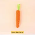Juguete para gatos con forma de zanahoria de paja de papel tejida para limpieza dental y juego activo - Zanahoria Grande