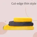 Serviettes absorbantes en microfibre pour animaux en jaune et gris, séchage rapide - 30x30cm (Pour Chiots) / 500g Gris Jaune