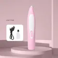 Rechargeable pet paw hair trimmer in light pink for cats and dogs - Rechargeable Model / Pink