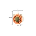 Oranges Katzenminze-Ball-Spielzeug mit Abmessungen von 5,5 cm x 6,9 cm x 3,1 cm - Rotierender Stil / Orange