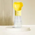 Gele draagbare drinkfles voor honden, 550 ml inhoud, appelvorm - Grote Waterfles / 550ml / Geel