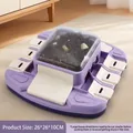 Jouet interactif violet de puzzle de chien pour l'alimentation lente 26x26x10cm - Plateau d'Alimentation Puzzle à Pression / 26x26x10cm / Violet