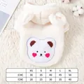 Felpa in pile spesso per animali con orsetto e tabella taglie inclusa - XS / Top / Bianco