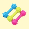 Giocattoli gommosi in TPR a forma di osso con punte per cani piccoli, colori vivaci - Manubrio Grande in TPR / 18cm