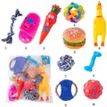 Umfangreiches 10-teiliges Hundespielzeug-Set mit Quietschspielzeug und Baumwollseilknoten - Allgemeiner Zweck / 10-teiliges Set