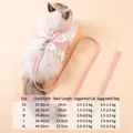 Ensemble harnais et laisse pour animaux en dentelle rose pour petits chiens et chats - XS / Rose