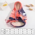 Sudadera de forro polar tie-dye para perros pequeños y gatos en naranja y púrpura - XS / Tops / Naranja Púrpura