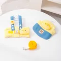Cute yellow chick pet harness leash and hat set for small dogs and cats outing - Yellow Plaid Set / XS