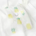 Weißes, atmungsaktives Mesh-Haustier-Westen-Top mit Ananas-Print für kleine Hunde - XS (Empfohlen 0.5-1kg) / Flügelärmel Mesh Weste - Ananas (Mit Zugring)